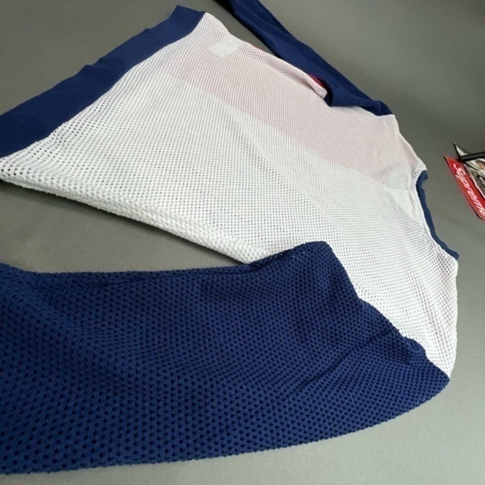 Tommy Hilfiger Sport Color Split Blocked Mesh Long Sleeve Shirt - Picture 9 of 16